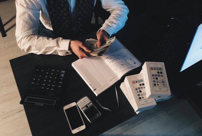 Accountant Counting Money