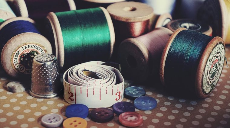 Assorted-color Button Pin on Brown Surface