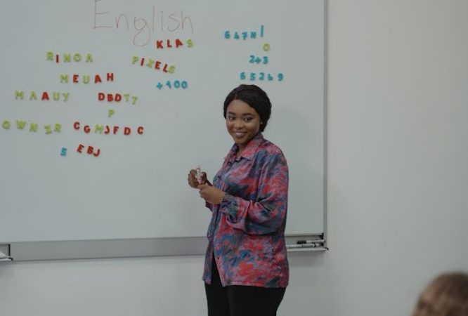 Teacher Standing in front of a Class