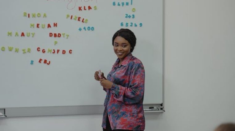 Teacher Standing in front of a Class