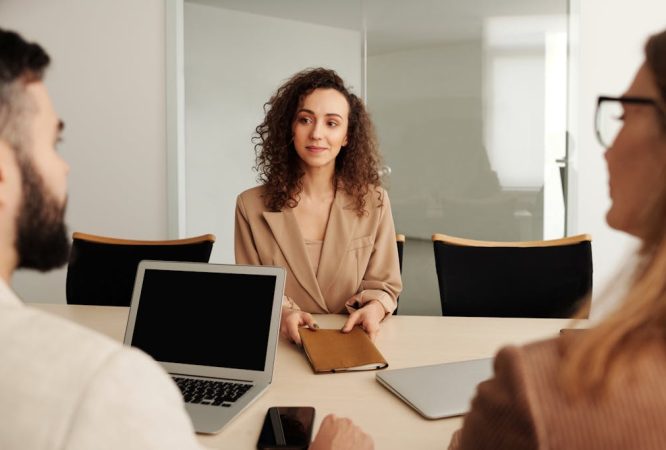 Woman in a Job Interview