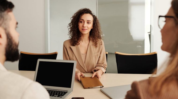 Woman in a Job Interview